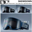 23-24 DICE ダイス スノー ゴーグル SHOWDOWN SD34570 調光 ミラー Photochromic / Ultra Light Gray x Light Silver Mirror ship1