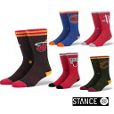 STANCE スタンス ソックス NBA カジュアル【JERSEY】 combed cotton ふくらはぎ丈「メール便」