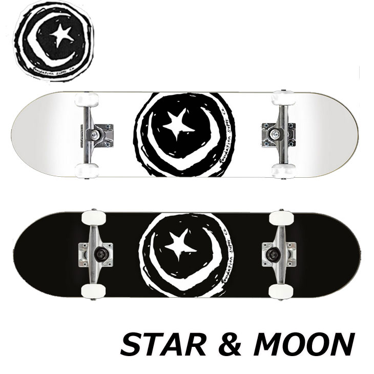 スケートボード コンプリート FOUNDATION ファンデーション STAR & MOON スター アンド ムーン スケボー 完成品 純正品 ship1