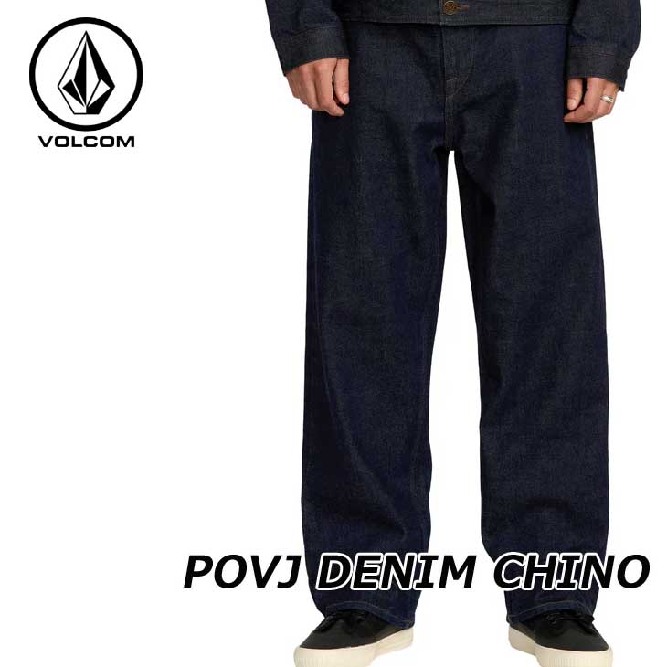 樂天商城 - ボルコム VOLCOM 2025秋冬 メンズ デニム パンツ POVJ DENIM CHINO PANTSA1932506 ship1