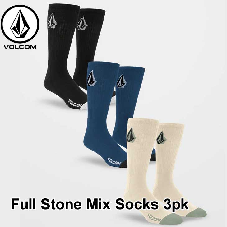 ܥ륳 VOLCOM 롼 å   2025ղ Full Stone Mix Socks 3pk 3­ȡ D631...