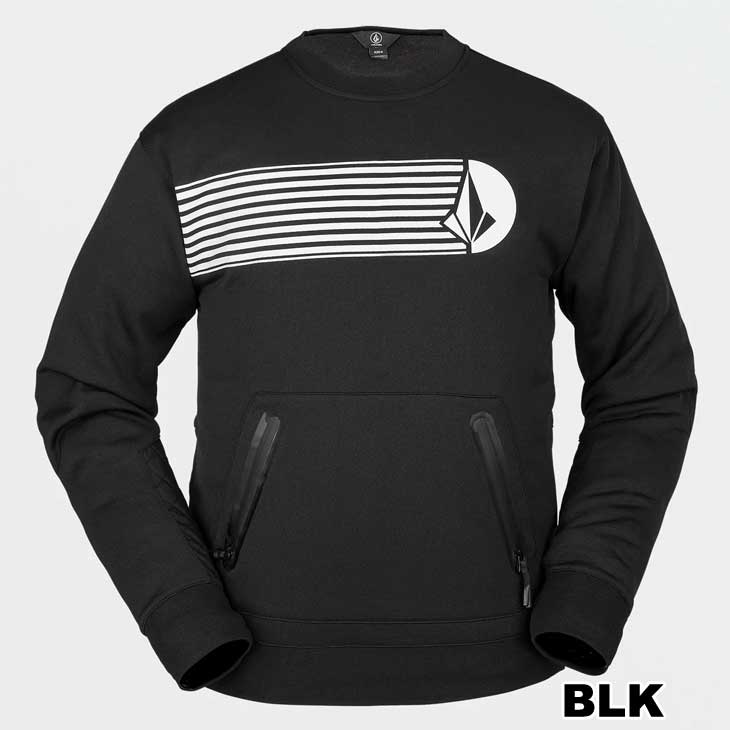 FLEAboardshopの22-23 VOLCOM ボルコム 撥水 クルーネック MENS Let It Storm Crew フリース G4652301 ship1｜アングル3