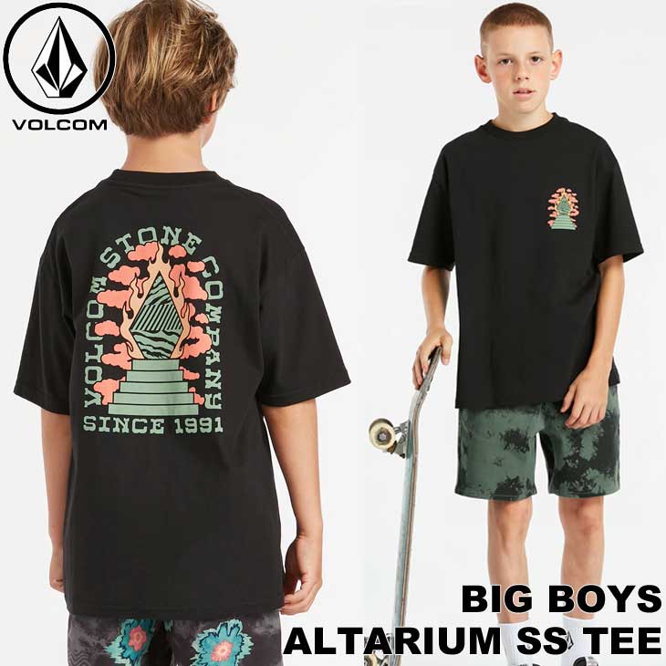 ボルコム VOLCOM キッズ Tシャツ 2022春夏 Big Boys Altarium SS Tee 7-15歳 C3522233【返品種別OUTLET】