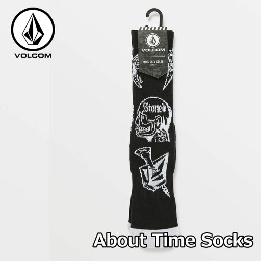 ボルコム VOLCOM ソックス クルー 靴下 メンズ About Time Socks D6342301 ボルコム VOLCOM ソックス クルー 靴下 メンズ About Time Socks D6342301