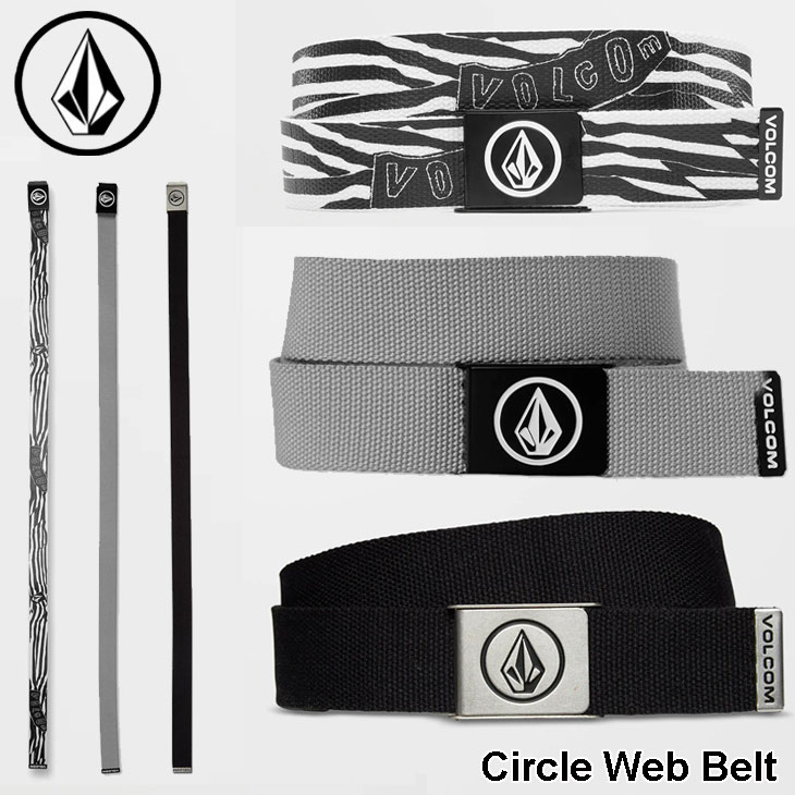 ボルコム VOLCOM ベルト 2024春夏 Circle Web Belt ウェブベルト D5932102