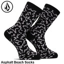 {R VOLCOM \bNX C 2024t Asphalt Beach Socks D6312406