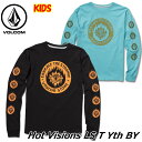 volcom ボルコム キッズ Tシャツ 8-14歳 Hot Visions L/S Tee BY ユース 長そで C3641831 