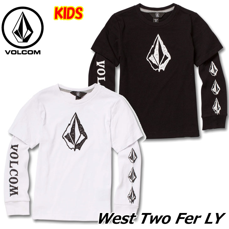 volcom ボルコム キッズ ロングTシャツ 3-7歳 West Two Fer LY ユース 長そで Y0341831 【返品種別OUTLET】