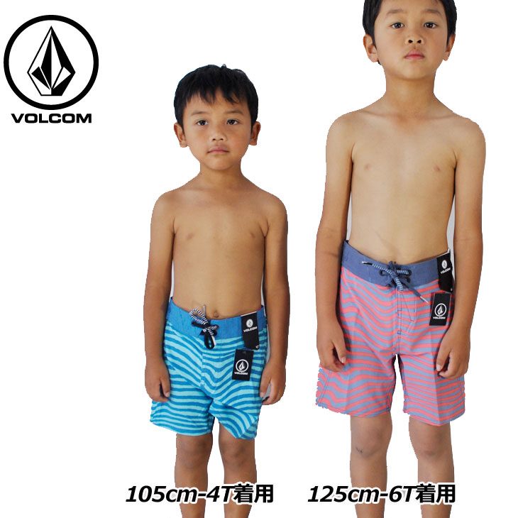 volcom ボルコム キッズ 水着 Mag Vibes Elastic LY 3-7歳 海パン サーフパンツ Y0811836 【返品種別OUTLET】