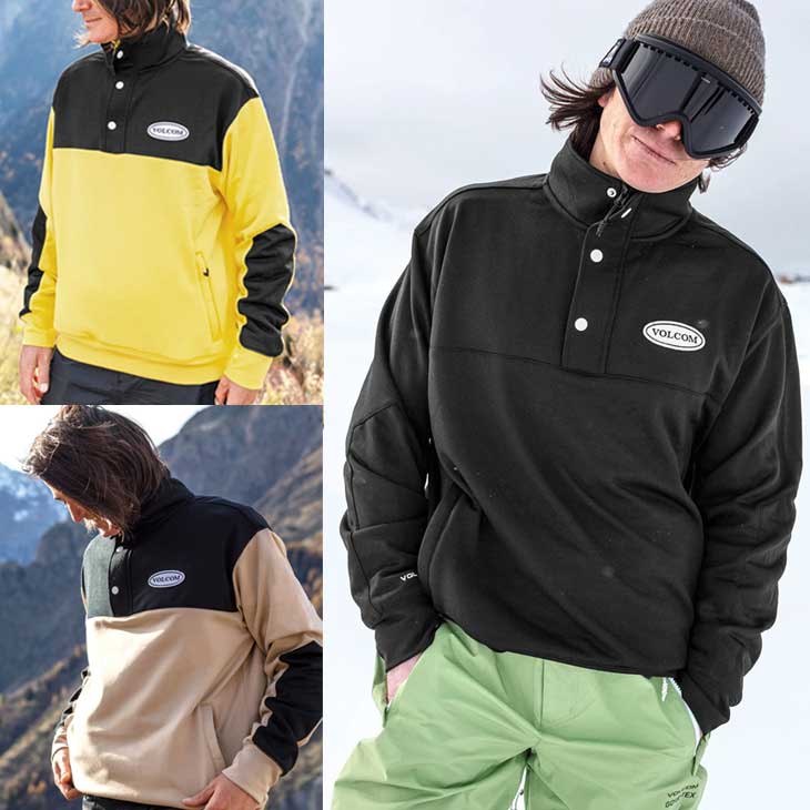 21-22 VOLCOM ボルコム メンズ パーカー クルー SHE CREW FLEECE G4652202 【返品種別OUTLET】 ship1