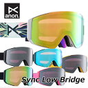 24-25 ANON アノン スノーボード ゴーグル Sync Low Bridge シンク ローブリッジフィット + ボーナスレンズ ship1【返品種別OUTLET】(4)
