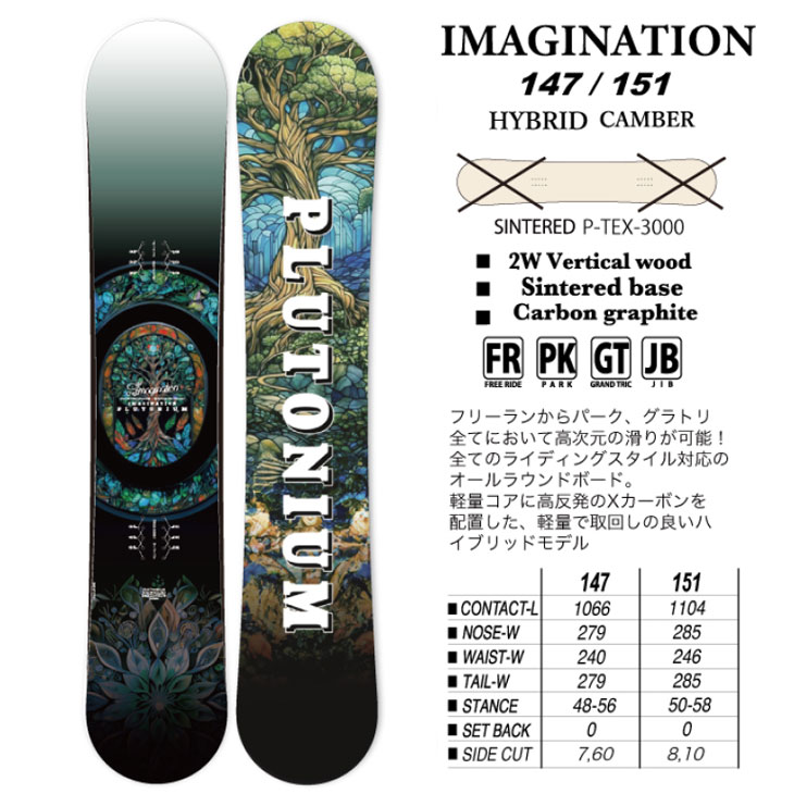 25-26 PLUTONIUM プルトニウム スノーボード 板 【IMAGINATION イマジネーション】 ship1【返品種別OUTLET】 2