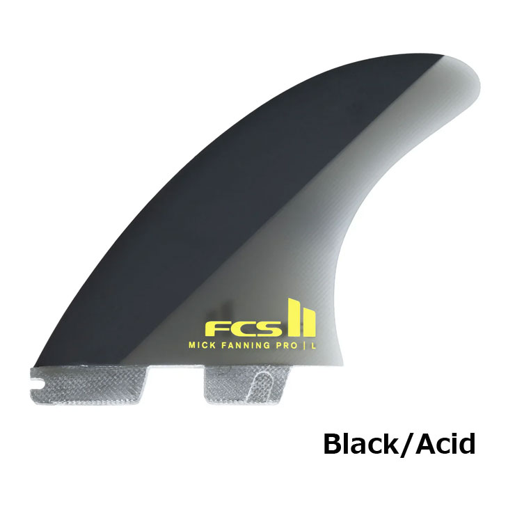 フレアボードショップ楽天市場店の【ネジプレゼント】FCS2 エフシーエス ツー サーフボード フィン FCS II MICK FANNING PG PRO TRI FIN MF PG 3本set 正規品 ship1｜アングル3