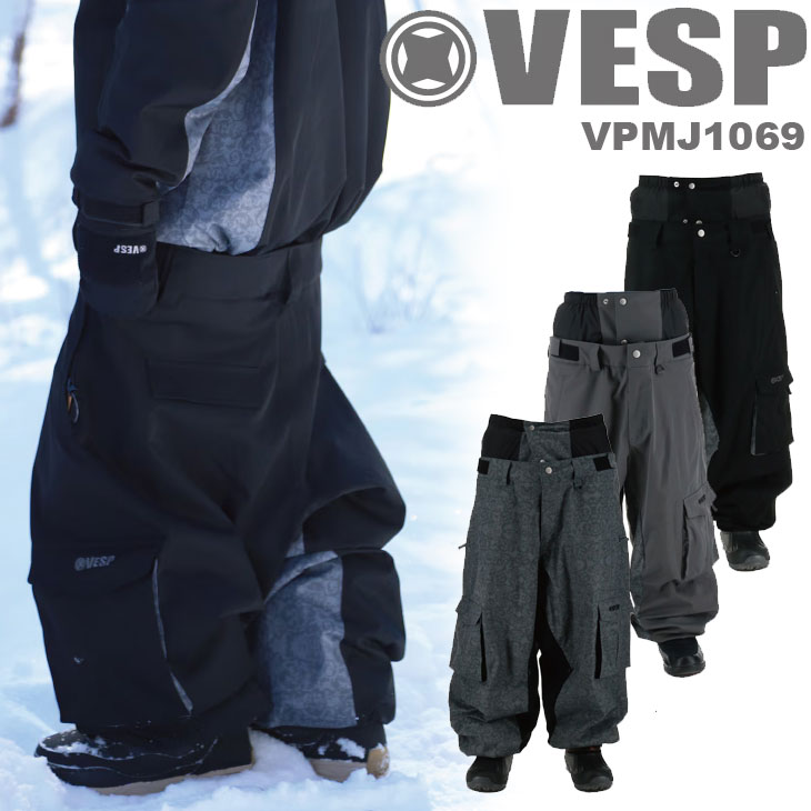 褲子 - 26-27 VESP べスプ スノボ ウェアー メンズ レディース VPMJ1069 Arabesque Super Wide Jogger Pants パンツ 予約販売品 11月入荷予定 ship1