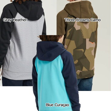 19-20 BURTON バートン キッズ 撥水 パーカー Boys 【Burton Crown Bonded Full-Zip Hoodie 】(110/126/140/150/164) 日本正規品【返品種別OUTLET】