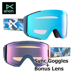 23-24 anon アノン ゴーグル Sync Goggles Low Bridge Fit シンク スペアレンズ付き ship1