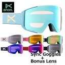 23-24 anon アノン ゴーグル Sync Goggles Low Bridge Fit シンク スペアレンズ付き ship1