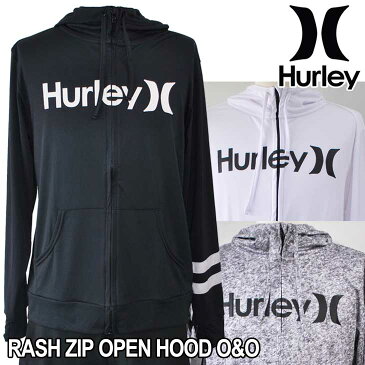 Hurley ハーレー ラッシュガード パーカー RASH ZIP OPEN HOOD O&O (MKHZLY84) メンズ ジップ フード 長そで 長袖 春夏モデル 正規品