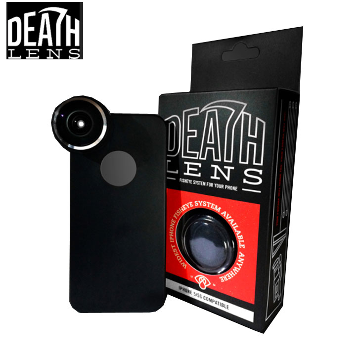 DEATH LENS iphone レンズ アイホン用 広角レンズ　NEW ブランド 【FISHEYE ANGLE LENS 】魚眼 【5C/5/5S/6/6Plus用】 「メール便不可」