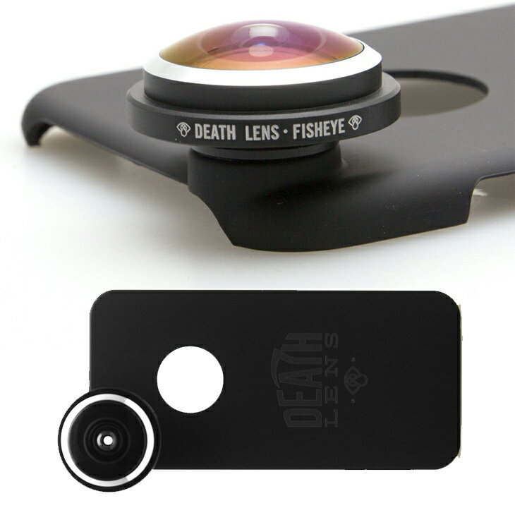 DEATH LENS iphone レンズ アイホン用 広角レンズ　NEW ブランド 【FISHEYE ANGLE LENS 】魚眼 【5C/5/5S/6/6Plus用】 「メール便不可」