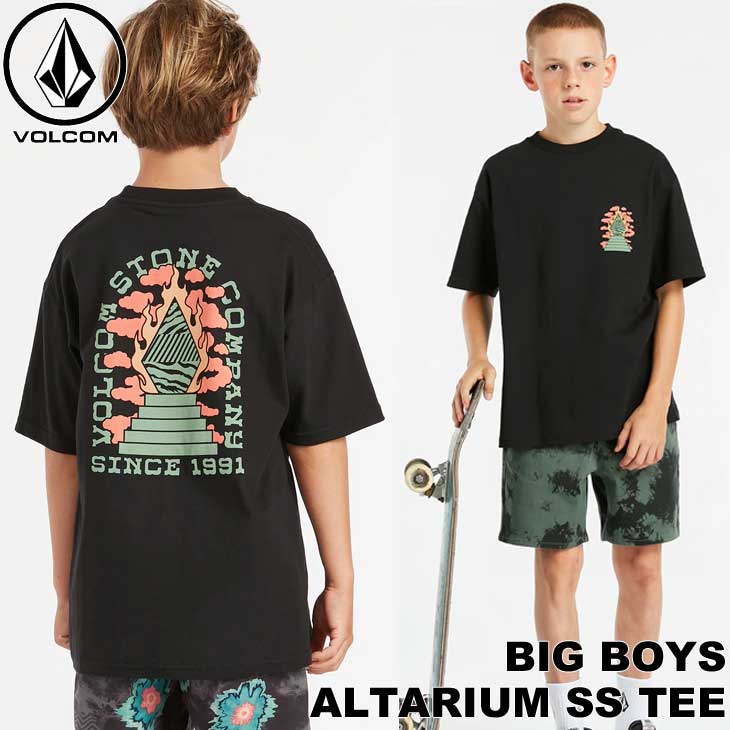 ボルコム VOLCOM キッズ Tシャツ 2022春夏 Big Boys Altarium SS Tee 7-15歳 C3522233【返品種別OUTLET】 1