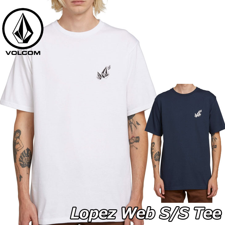 トップス, Tシャツ・カットソー volcom t Lopez Web SS Tee A3511908 OUTLET