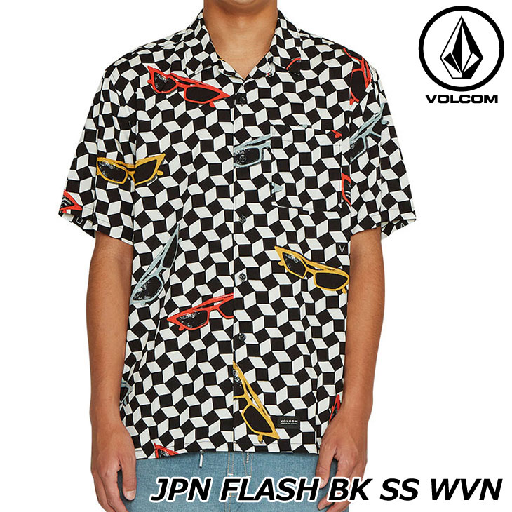 ボルコム VOLCOM メンズ 半袖シャツ JPN FLASH BK SS WVN A0402001 【返品種別OUTLET】