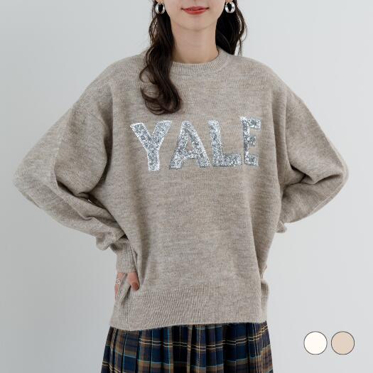 Rakuten - ◇在庫一掃SALE¥2,000◇【2025AW新商品】スパンコール刺繍プルオーバー ANNALUNA select アンナルナ M L トップス ニットプルオーバー レディス ミセス レーストップス ミドル丈 ニット 体型カバー オフィス 通勤 ロゴ 刺繍 ウール混