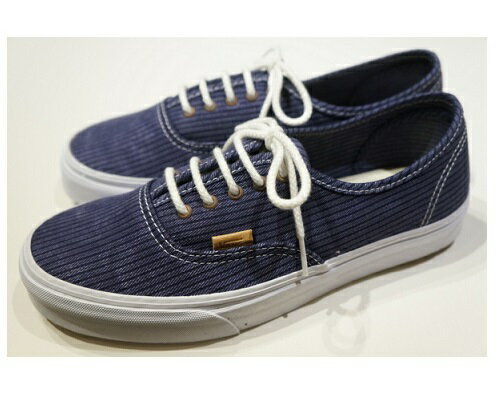 【VANS CALIFORNIA】 AUTHENTIC CA -WASHED HERRINGBONE BLUE- VN-0ZUIFQS　バンズ　カリフォリニア　オーセンティック　ウォッシュド　ヘリンボーン　ブルー