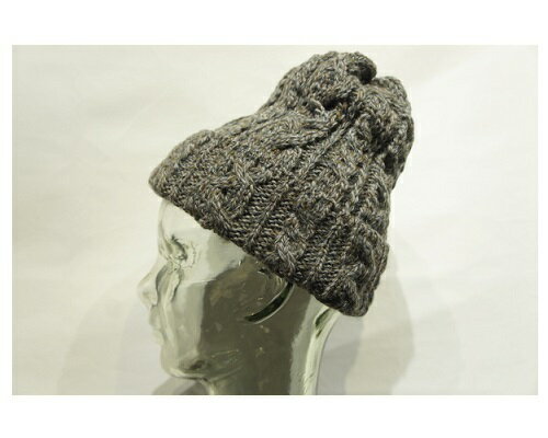 【HIGHLAND2000】 CABLE KINIT BOB CAP -DERBY TWEED- ハイランド2000　ケーブルニット　ボブキャップ　ダービーツイード