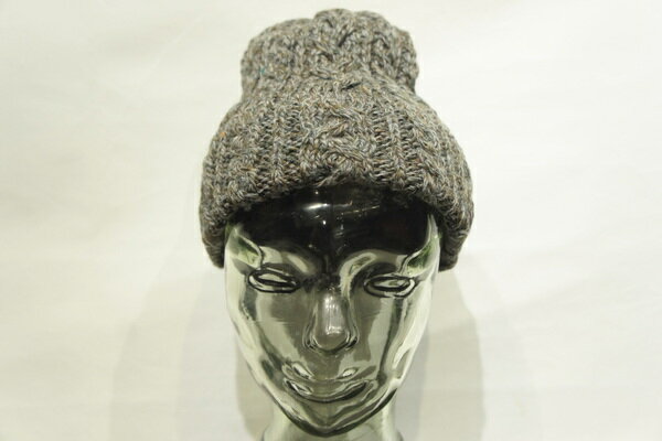 【HIGHLAND2000】 CABLE KINIT BOB CAP -DERBY TWEED- ハイランド2000　ケーブルニット　ボブキャップ　ダービーツイード