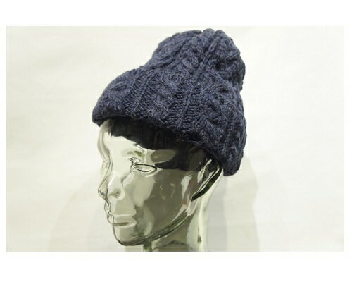 【HIGHLAND2000】 CABLE KINIT BOB CAP -DENIM- ハイランド2000　ケーブルニット　ボブキャップ　デニム