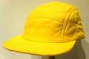 【STOCKBRIDGE SEWING WORKS】 5 PANEL CAP -QUILTED YELLOW- SSW01001　ストックブリッジ　ソーイングワークス　キルティング　5パネル　キャップ　イエロー