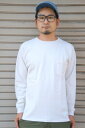 yGOOD WEARz OVER DYE CREW NECK LONG SLEEVE POCKET TEE -NATURAL-@ObhEFA@߁@N[lbN@OX[u@|Pbg@TVc@i`@