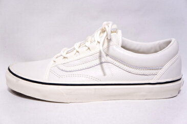 【VANS LIFESTYLE】 UA OLD SKOOL GHILLIE -LEATHER MARSH MALLOW- VN0A3TKIFH9　バンズ　ライフスタイル　オールドスクール　ギリー　レザー　ホワイト