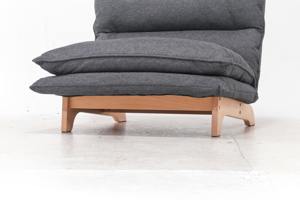 ダブルクッション座椅子 フィット2 1P DGY メーカー直送