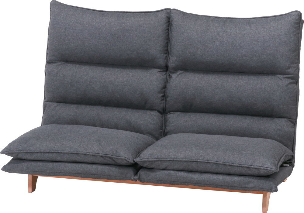 ダブルクッション座椅子　フィット2　2P　DGY　メーカー直送