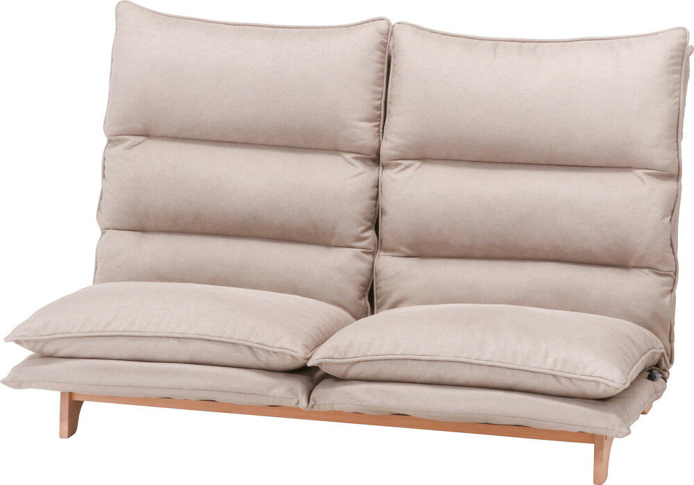 ダブルクッション座椅子　フィット2　2P　BE　メーカー直送