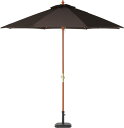 木製パラソル 270cm ブラウン 270 BR メーカー直送