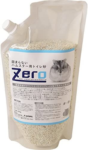 楽天FleumeZERO 固まらないハムスター用トイレ砂 650g