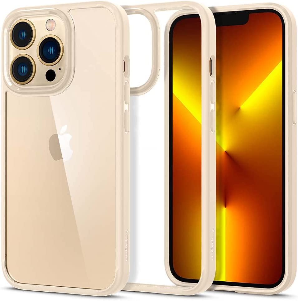 Spigen iPhone13 Pro p P[X wʃNA TPU op[P[X 2d\ ČRMILKi擾 ϏՌ 菝h~ ΂ݖ CX[dΉ Eg nCubh ACS03265 (Th x[W)