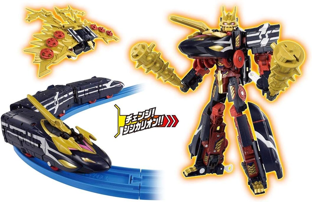 特殊:B07T82M89Sコード:4904810619970ブランド:タカラトミー(TAKARA TOMY)商品重量:720この商品について(c) TOMY (c) プロジェクト シンカリオン JR-HECWK/超進化研究所 TBS対象年齢:3才以上電池は使用しない。セット内容:ブラックシンカリオンオーガ(3両編成)(1),ブラックハヤブサ(1),フリーゲージカナボウ(2),オーガマスク(1),ラベル(1),取扱説明書(1)新幹線から、ブラックシンカリオンオーガに変形する。おもちゃの車の形状電車ブランドタカラトミー(TAKARA TOMY)商品の重量720 グラム発送サイズ: 高さ6.1、幅29.1、奥行き40発送重量:800ブラックシンカリオンオーガが、プラレールで登場 新幹線から、ブラックシンカリオンオーガに変形するぞ。 アニメさながらのカッコイイ造形をより再現しているぞ。 先頭車、中間車、後尾車がロボットに変形。中間車はブラックハヤブサにも変形するぞ。 『オーガマスク』も付属し、アニメのオーガフェイスを再現できるぞ。 別売り3両単品シンカリオン(一部商品除く)に合体可能なギミック、『オーバークロス合体』を搭載。きみのシンカリオンをパワーアップしよう。 レール、電動走行車両は入っていません。 本商品発売当初の商品説明において、「旧シンカリオン3両単品ともリンク合体できるぞ 」と表記をしておりましたが、本商品はDXS(デラックス シンカリオンシリーズ)3両単品商品のみとリンク合体が可能です。 セット内容 ブラックシンカリオンオーガ(3両編成)(1),ブラックハヤブサ(1),フリーゲージカナボウ(2),オーガマスク(1),ラベル(1),取扱説明書(1),(より)