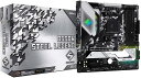 ASRock AMD Ryzen 5000V[Y (Soket AM4)Ή B550`bvZbg Micro ATX }U[{[h K㗝Xi B550M Steel Legend