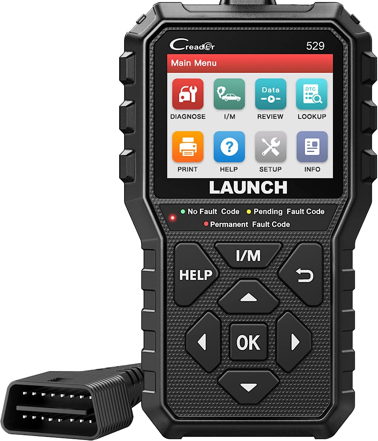 Launch CR529 OBD2 ̏ff@ XLc[ OBD2 XLi[ Ԃ̃GWG[R[h̓ǎ  CR4001̃AbvO[h {\ Abvf[g