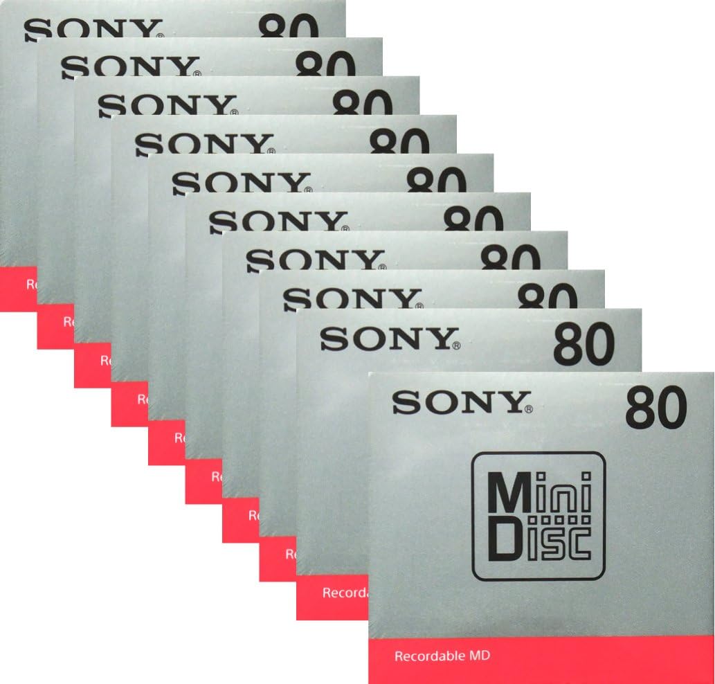 SONY 録音用ミニディスク　MD 80分 10枚セット　MDW80T