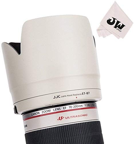 JJC レンズフード 白 花形 Canon EF 70-200 f2.8l IS II USM Canon EF 70-200mm f2.8L IS III USM レンズ 用 ET-87 互換