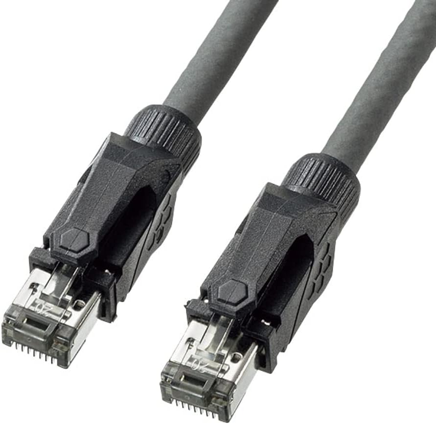 TTvC CAT6A STP LANP[u(1m) 10Gbps/500MHz RJ45 c܂h~ O[ KB-T6ASTP-01GY