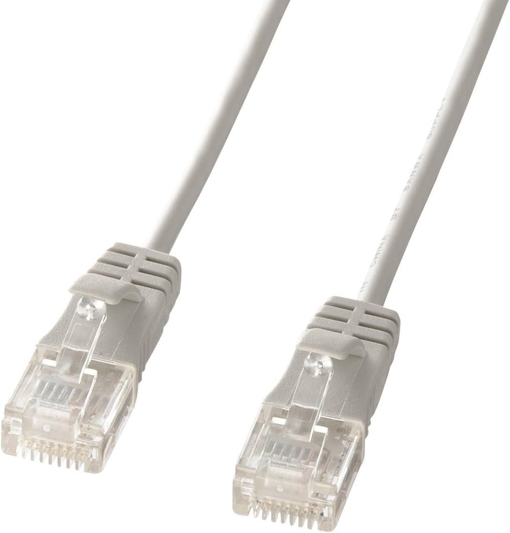 TTvC CAT6LANP[u a3.2mmɍ׃^Cv (2m) 1Gbps/250MHz RJ45 c܂h~? CgO[ KB-SL6-02