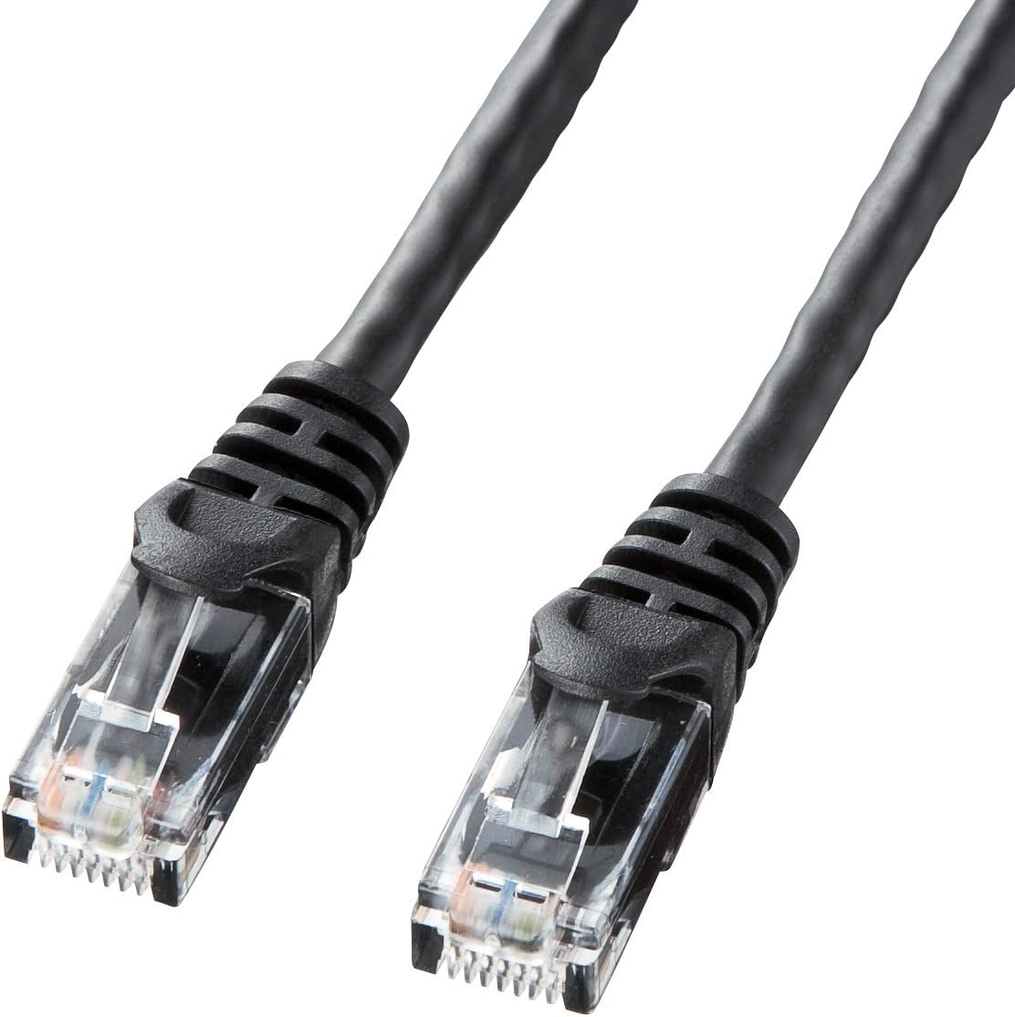 TTvC CAT6LANP[u (5m) UTP 1Gbps/250MHz RJ45 c܂h~ ubN LA-Y6-05BK