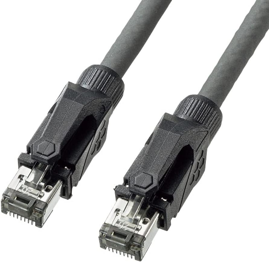 TTvC CAT6A STP LANP[u(10m) 10Gbps/500MHz RJ45 c܂h~ O[ KB-T6ASTP-10GY